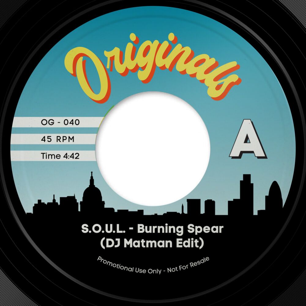 BURNING SPEAR (DJ MATMAN EDIT) / GO WITH THE FLOW main product photo